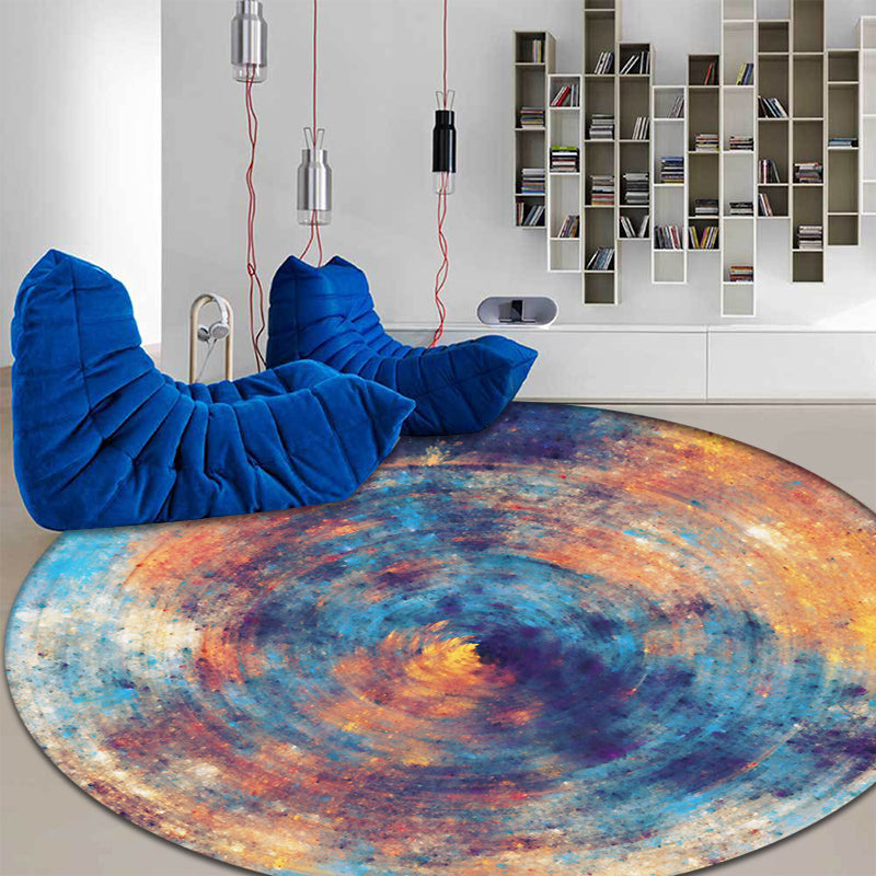 Unusual Watercolor Pattern Rug Multicolor Modernist Rug Polyester Washable Pet Friendly Anti-Slip Carpet for Bedroom Blue Clearhalo 'Area Rug' 'Modern' 'Rugs' Rug' 1725805