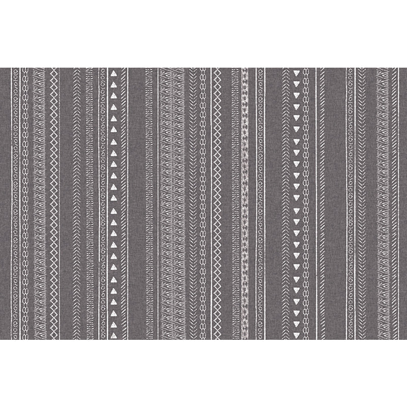 Retro Striped Pattern Rug Grey Polyester Rug Washable Pet Friendly Anti-Slip Carpet for Living Room Clearhalo 'Area Rug' 'Rugs' 'Shabby Chic' Rug' 1725841