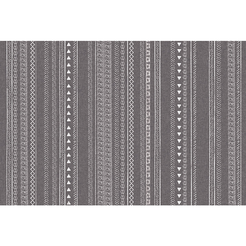 Retro Striped Pattern Rug Grey Polyester Rug Washable Pet Friendly Anti-Slip Carpet for Living Room Clearhalo 'Area Rug' 'Rugs' 'Shabby Chic' Rug' 1725841