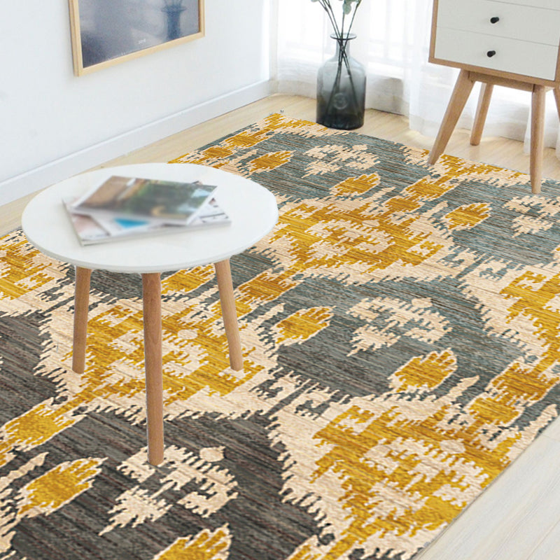 Vintage Tribal Pattern Rug Multicolor Rug Polyester Machine Washable Pet Friendly Anti-Slip Carpet for Living Room Clearhalo 'Area Rug' 'Moroccan' 'Rugs' Rug' 1725974