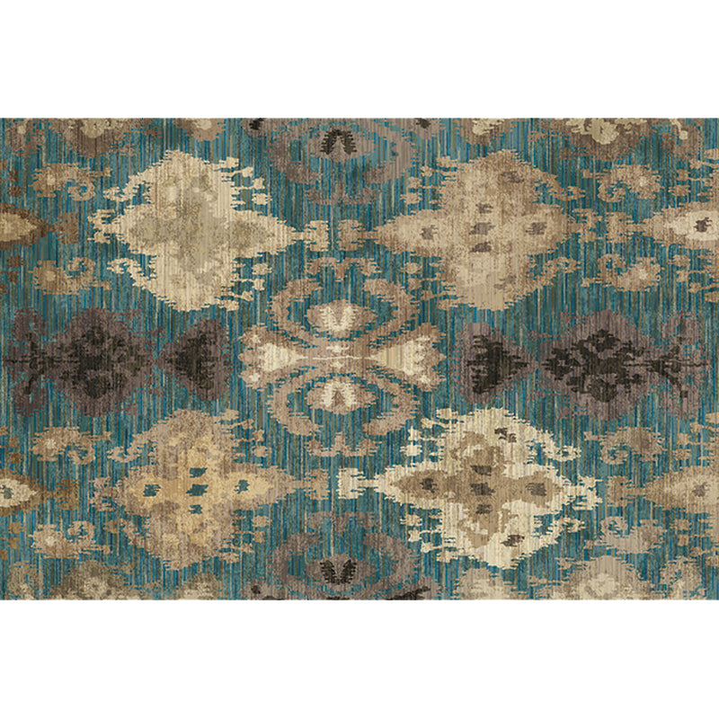 Vintage Tribal Pattern Rug Multicolor Rug Polyester Machine Washable Pet Friendly Anti-Slip Carpet for Living Room Clearhalo 'Area Rug' 'Moroccan' 'Rugs' Rug' 1725990