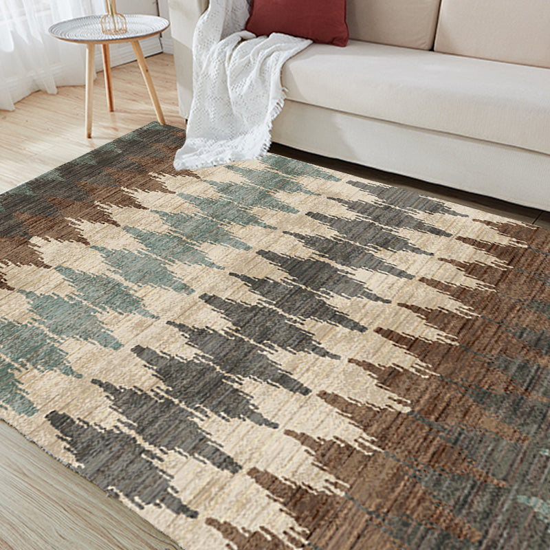 Vintage Tribal Pattern Rug Multicolor Rug Polyester Machine Washable Pet Friendly Anti-Slip Carpet for Living Room Clearhalo 'Area Rug' 'Moroccan' 'Rugs' Rug' 1725995