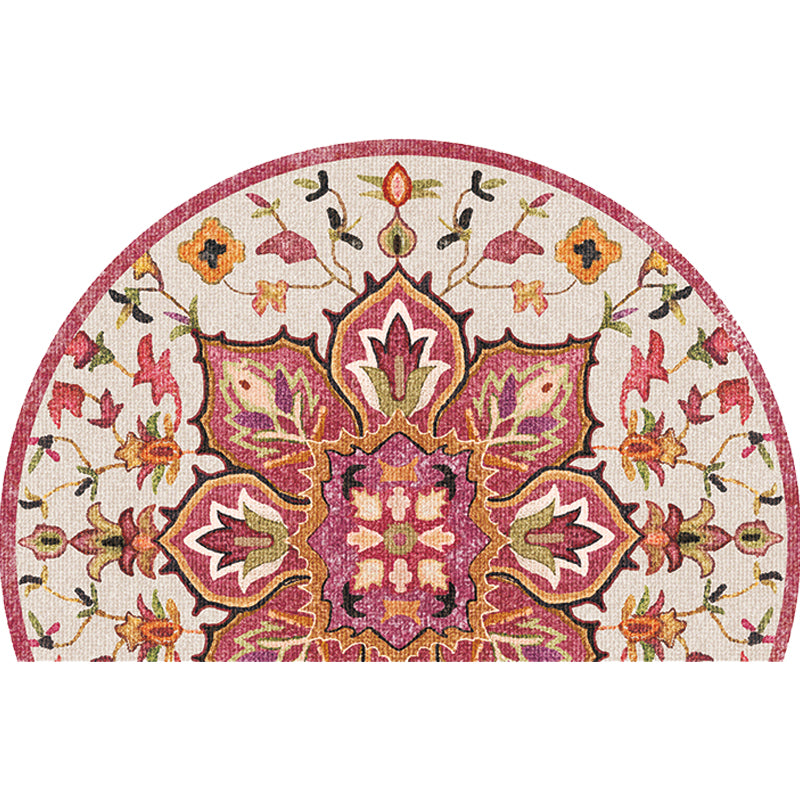 Moroccan Tribal Floral Pattern Rug Multicolor Polyester Rug Washable Pet Friendly Non-Slip Area Rug for Living Room Clearhalo 'Area Rug' 'Moroccan' 'Rugs' Rug' 1726049