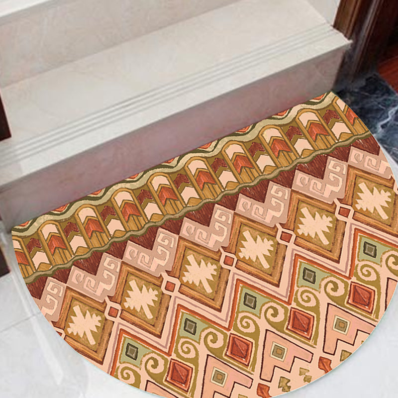 Moroccan Tribal Floral Pattern Rug Multicolor Polyester Rug Washable Pet Friendly Non-Slip Area Rug for Living Room Clearhalo 'Area Rug' 'Moroccan' 'Rugs' Rug' 1726065