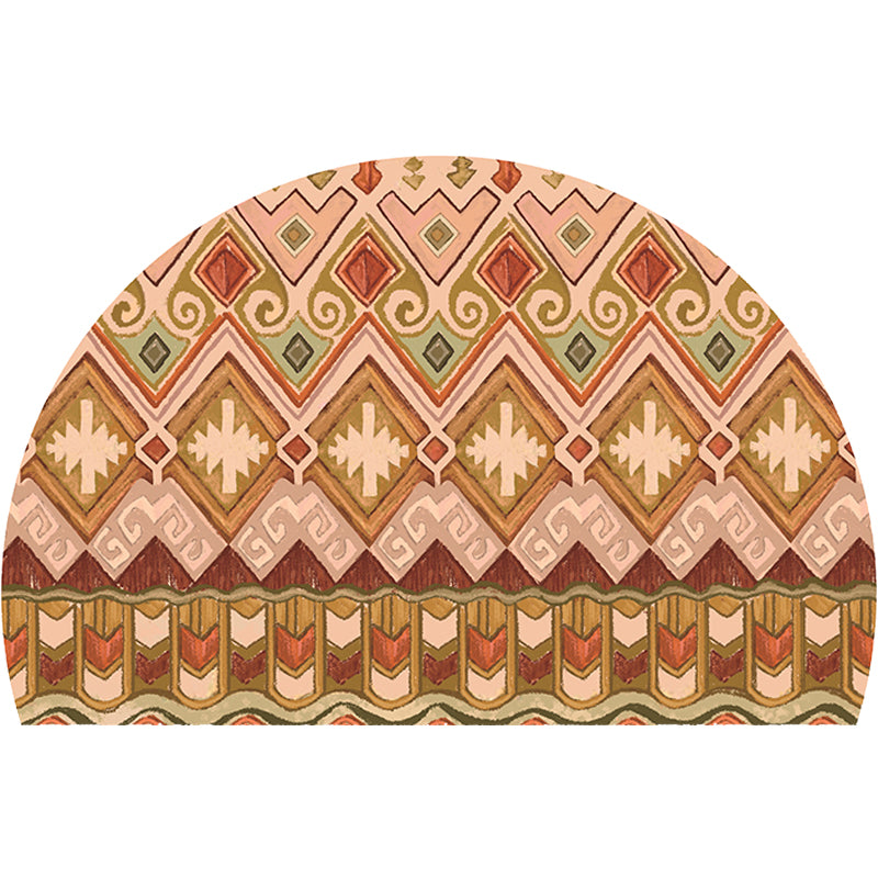 Moroccan Tribal Floral Pattern Rug Multicolor Polyester Rug Washable Pet Friendly Non-Slip Area Rug for Living Room Clearhalo 'Area Rug' 'Moroccan' 'Rugs' Rug' 1726066