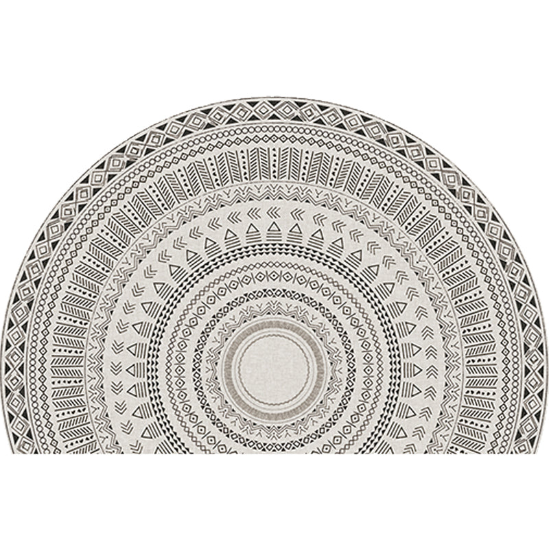 Moroccan Tribal Floral Pattern Rug Multicolor Polyester Rug Washable Pet Friendly Non-Slip Area Rug for Living Room Clearhalo 'Area Rug' 'Moroccan' 'Rugs' Rug' 1726072