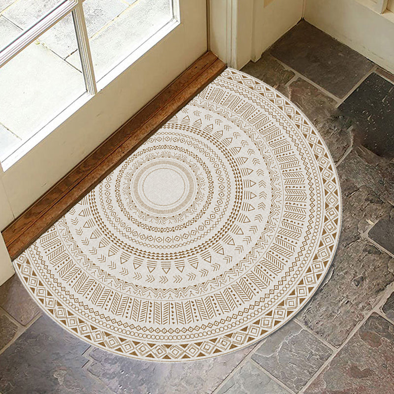 Moroccan Tribal Floral Pattern Rug Multicolor Polyester Rug Washable Pet Friendly Non-Slip Area Rug for Living Room Clearhalo 'Area Rug' 'Moroccan' 'Rugs' Rug' 1726074