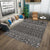 Stylish Tribal Geometric Pattern Rug with Stripe Grey Bohemian Rug Polyester Pet Friendly Non-Slip Backing Washable Area Rug for Living Room Black Clearhalo 'Area Rug' 'Bohemian' 'Rugs' Rug' 1726202