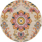 Unique Flower Pattern Rug Multicolor Moroccan Rug Polyester Pet Friendly Non-Slip Backing Washable Area Rug for Living Room Clearhalo 'Area Rug' 'Moroccan' 'Rugs' Rug' 1726267