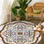 Unique Flower Pattern Rug Multicolor Moroccan Rug Polyester Pet Friendly Non-Slip Backing Washable Area Rug for Living Room Ivory Clearhalo 'Area Rug' 'Moroccan' 'Rugs' Rug' 1726268