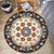 Unique Flower Pattern Rug Multicolor Moroccan Rug Polyester Pet Friendly Non-Slip Backing Washable Area Rug for Living Room Apricot Clearhalo 'Area Rug' 'Moroccan' 'Rugs' Rug' 1726271