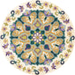 Unique Flower Pattern Rug Multicolor Moroccan Rug Polyester Pet Friendly Non-Slip Backing Washable Area Rug for Living Room Clearhalo 'Area Rug' 'Moroccan' 'Rugs' Rug' 1726276