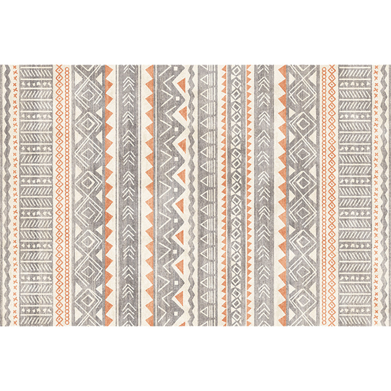 Multicolor Bohemian Rug Polyester Tribal Stripe Pattern Rug Pet Friendly Washable Anti-Slip Backing Carpet for Decoration Clearhalo 'Area Rug' 'Bohemian' 'Rugs' Rug' 1726347