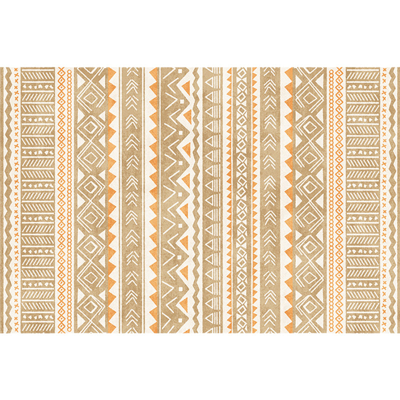 Multicolor Bohemian Rug Polyester Tribal Stripe Pattern Rug Pet Friendly Washable Anti-Slip Backing Carpet for Decoration Clearhalo 'Area Rug' 'Bohemian' 'Rugs' Rug' 1726350