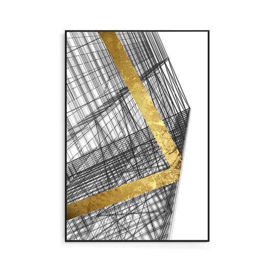 Modern Style Tall Buildings Canvas Light Color Textured Wall Decor for Guest Room Clearhalo 'Art Gallery' 'Canvas Art' 'Contemporary Art Gallery' 'Modern' Arts' 1726509