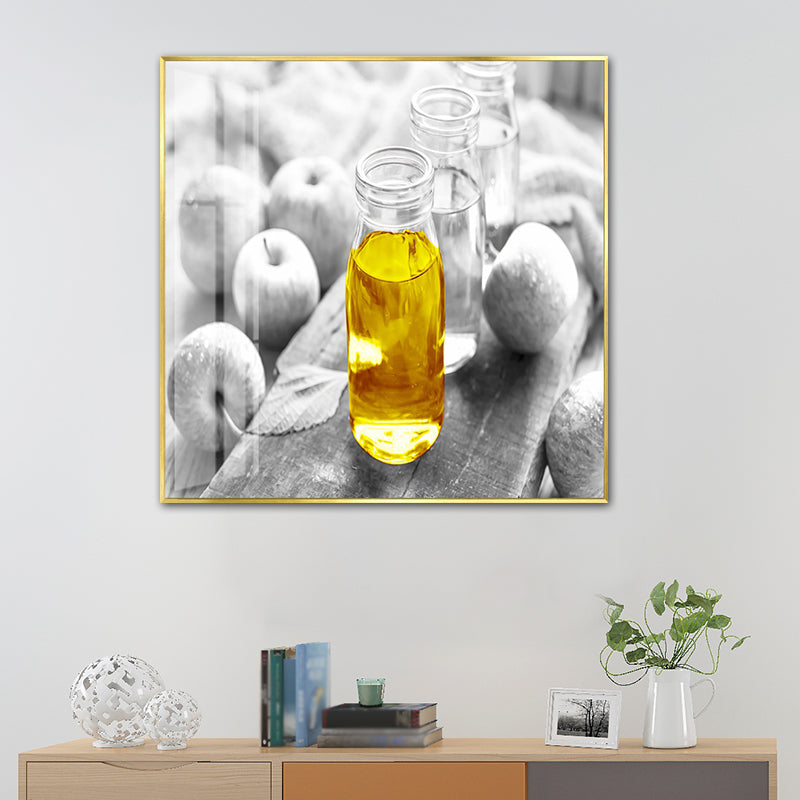Contemporary Style Wall Art Pastel Color Foods Painting, Multiple Sizes Available Light Yellow Clearhalo 'Art Gallery' 'Canvas Art' 'Contemporary Art Gallery' 'Modern' Arts' 1726529
