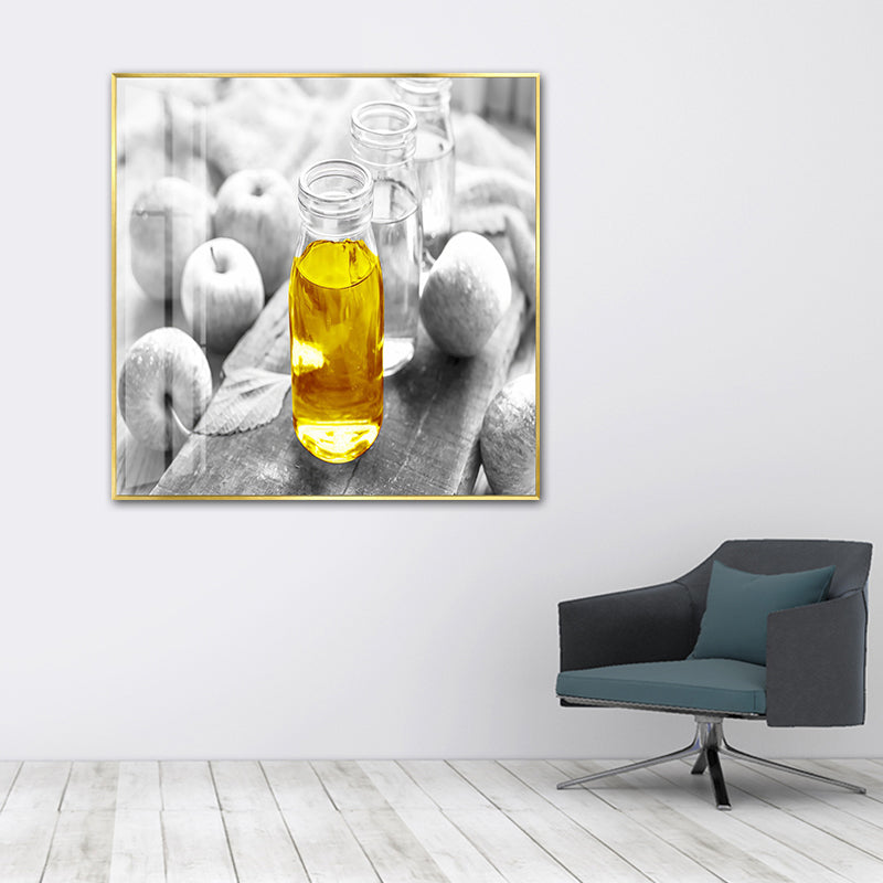 Contemporary Style Wall Art Pastel Color Foods Painting, Multiple Sizes Available Clearhalo 'Art Gallery' 'Canvas Art' 'Contemporary Art Gallery' 'Modern' Arts' 1726530
