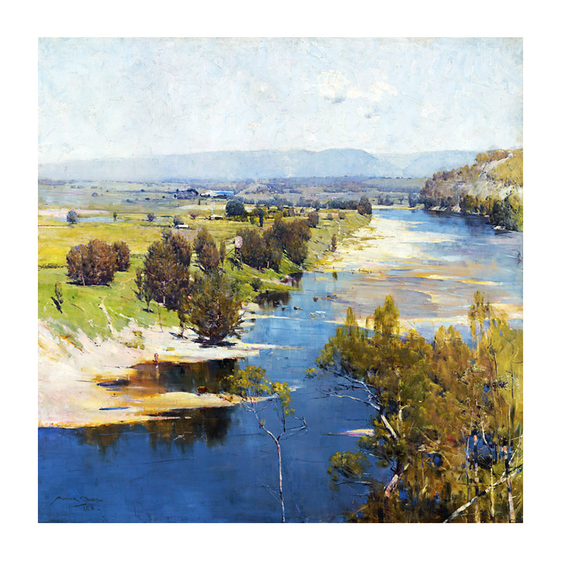 Impressionism Seaside Girls Art Print Canvas Light Color Oil Painting Wall Decor Clearhalo 'Arts' 'Canvas Art' 1726560