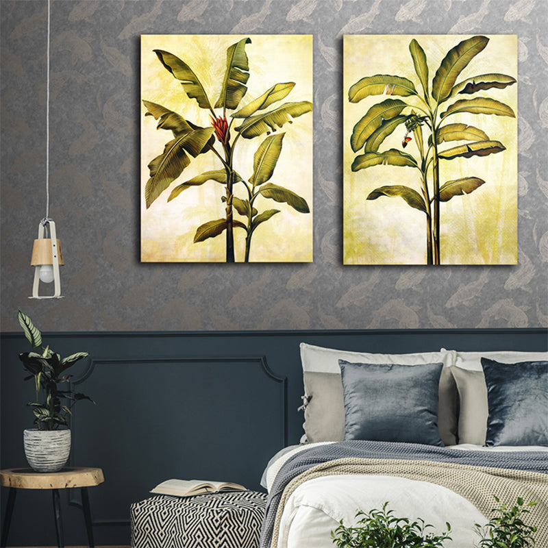 Impressionism Botanical Canvas Art Watercolor Light Color Painting, Multiple Sizes Clearhalo 'Arts' 'Canvas Art' 1726562