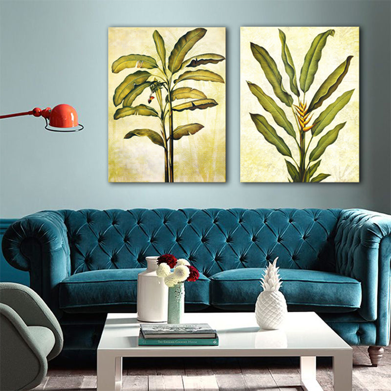 Impressionism Botanical Canvas Art Watercolor Light Color Painting, Multiple Sizes Clearhalo 'Arts' 'Canvas Art' 1726569