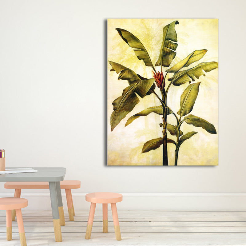 Impressionism Botanical Canvas Art Watercolor Light Color Painting, Multiple Sizes Clearhalo 'Arts' 'Canvas Art' 1726573