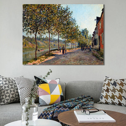 Impressionism Natural Scene Canvas Art Light Color Bedroom Painting, Multiple Sizes Dark Green Clearhalo 'Arts' 'Canvas Art' 1726652