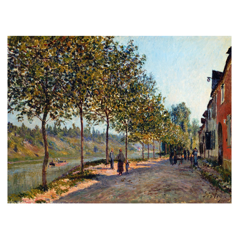 Impressionism Natural Scene Canvas Art Light Color Bedroom Painting, Multiple Sizes Clearhalo 'Arts' 'Canvas Art' 1726655