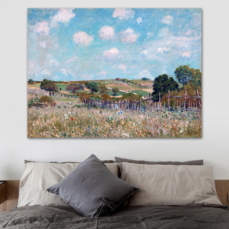 Impressionism Natural Scene Canvas Art Light Color Bedroom Painting, Multiple Sizes Clearhalo 'Arts' 'Canvas Art' 1726664