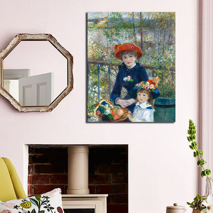 Canvas Textured Art Print Impressionism Style Piano and Girl Painting, Multiple Sizes Blue Clearhalo 'Arts' 'Canvas Art' 1726668