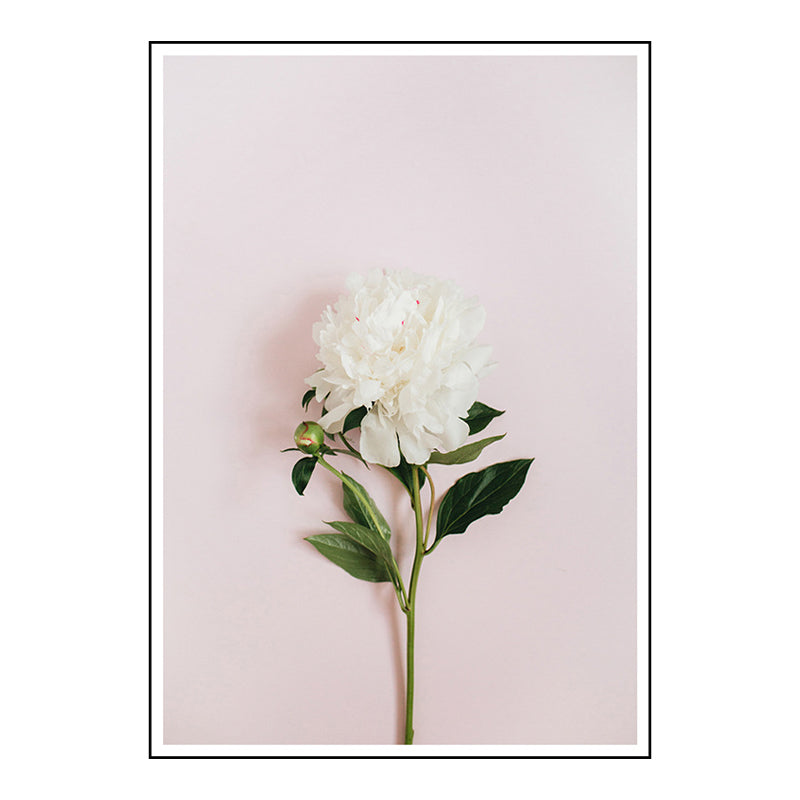 Pink Flower Blossom Painting Textured Wall Art Print for Bedroom, Multiple Sizes Clearhalo 'Art Gallery' 'Canvas Art' 'Contemporary Art Gallery' 'Modern' Arts' 1726681