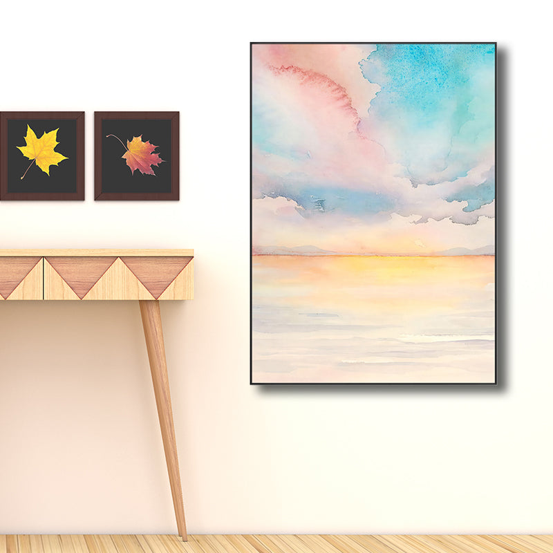 Modern Natural Landscape Wall Decor Canvas Textured Soft Color Art for Living Room Clearhalo 'Art Gallery' 'Canvas Art' 'Contemporary Art Gallery' 'Modern' Arts' 1726734