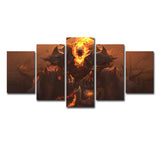 Kids LOL Thresh Printed Canvas Yellow Multi-Piece Wall Art Decor for Teenage Bedroom Clearhalo 'Art Gallery' 'Canvas Art' 'Kids' Arts' 1726758