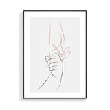 Holding Hands Pattern Canvas Textured Minimalism Style for Bedroom Wall Art Decor Clearhalo 'Art Gallery' 'Canvas Art' 'Contemporary Art Gallery' 'Contemporary Art' 'Minimalism' 'Minimalist Art Gallery' 'Scandinavian' Arts' 1726778