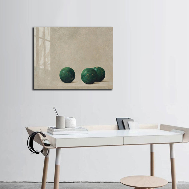 Soft Color Fruits Canvas Print Textured Wall Decor for Girls Bedroom, Multiple Sizes Green 16" x 20" Clearhalo 'Arts' 'Canvas Art' 1726867