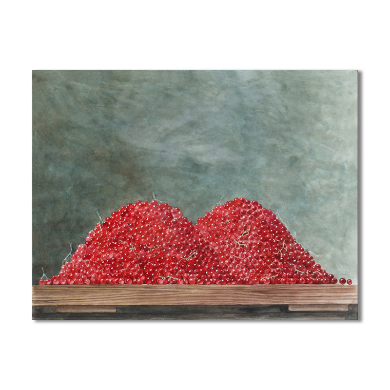 Soft Color Fruits Canvas Print Textured Wall Decor for Girls Bedroom, Multiple Sizes Clearhalo 'Arts' 'Canvas Art' 1726875