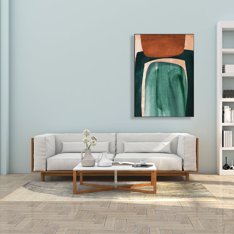 Modern Newfangled Abstract Art Green Kitchen Backsplash Canvas, Multiple Sizes Options Green Design 1 Clearhalo 'Art Gallery' 'Canvas Art' 'Contemporary Art Gallery' 'Modern' Arts' 1726916