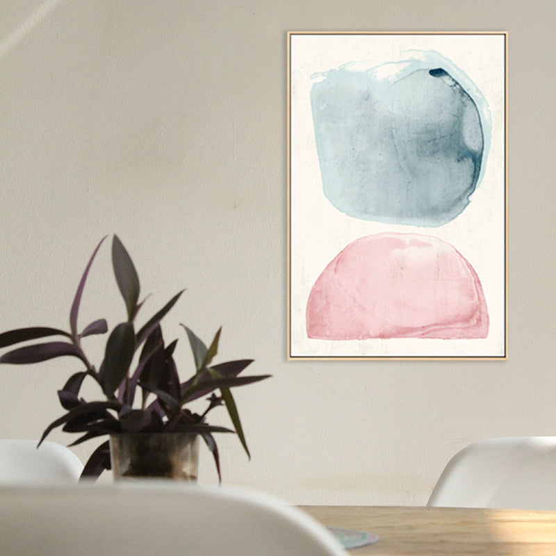 Scandinavian Abstract Canvas Boys Room Wall Decor in Pastel Color, Multiple Sizes Clearhalo 'Arts' 'Canvas Art' 1727032