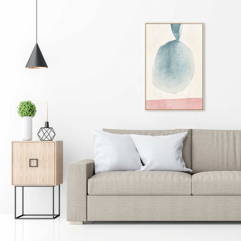 Scandinavian Abstract Canvas Boys Room Wall Decor in Pastel Color, Multiple Sizes Dark Blue Clearhalo 'Arts' 'Canvas Art' 1727039