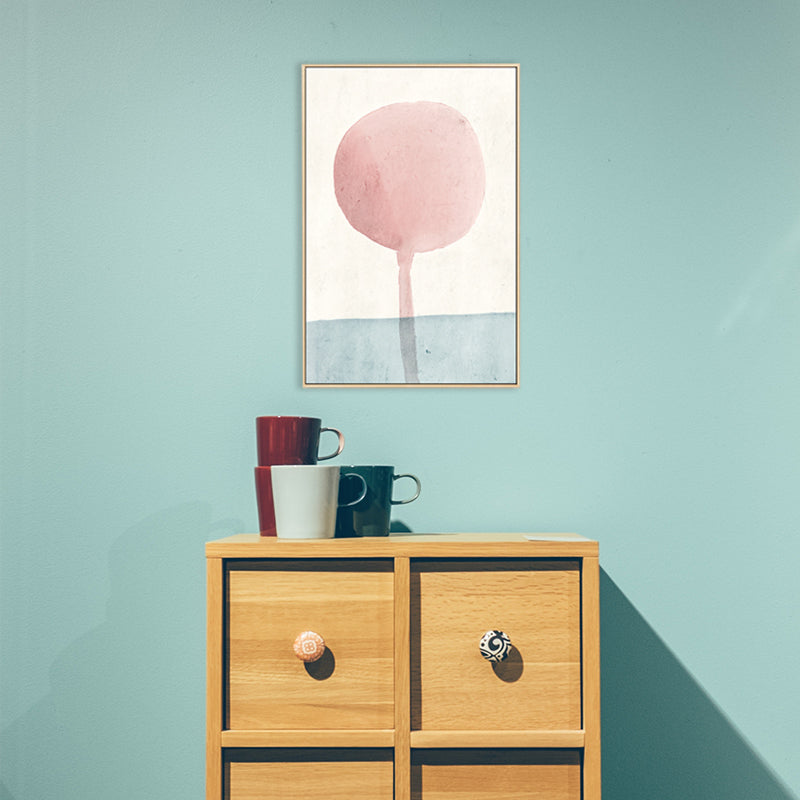 Scandinavian Abstract Canvas Boys Room Wall Decor in Pastel Color, Multiple Sizes Clearhalo 'Arts' 'Canvas Art' 1727048