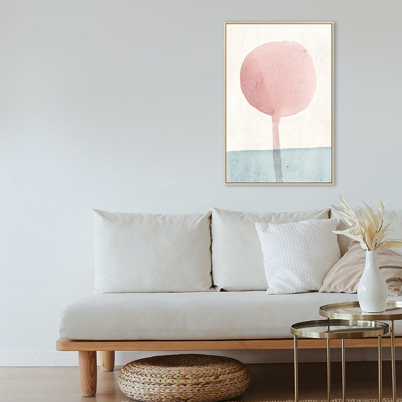 Scandinavian Abstract Canvas Boys Room Wall Decor in Pastel Color, Multiple Sizes Clearhalo 'Arts' 'Canvas Art' 1727049