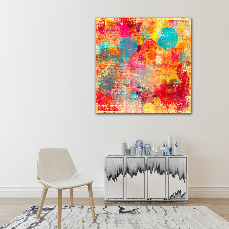 Mid-Century Modern Abstract Canvas for Bedroom Watercolor Wall Decor, Multiple Sizes Clearhalo 'Arts' 'Canvas Art' 1727060