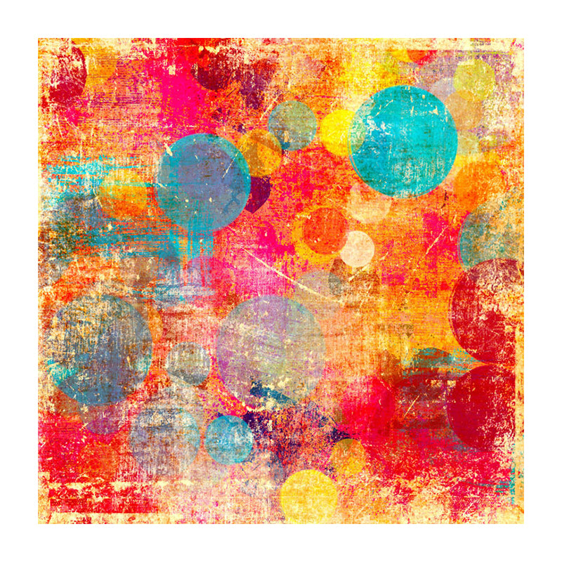 Mid-Century Modern Abstract Canvas for Bedroom Watercolor Wall Decor, Multiple Sizes Clearhalo 'Arts' 'Canvas Art' 1727061
