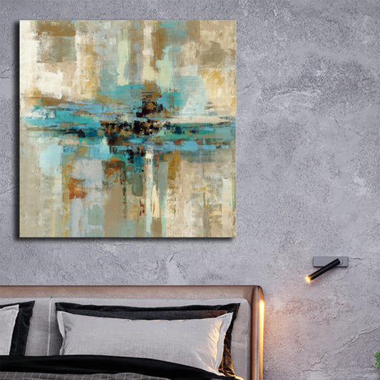 Pastel Color Abstract Pattern Painting Textured Modern Art Dining Room Canvas Print Clearhalo 'Arts' 'Canvas Art' 1727113