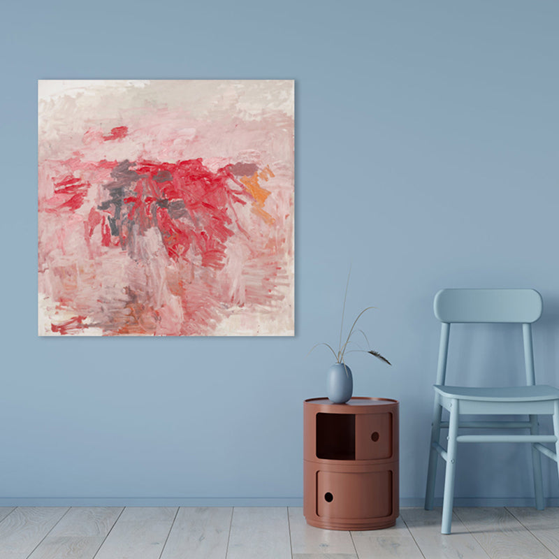 Pastel Color Abstract Pattern Painting Textured Modern Art Dining Room Canvas Print Clearhalo 'Arts' 'Canvas Art' 1727120