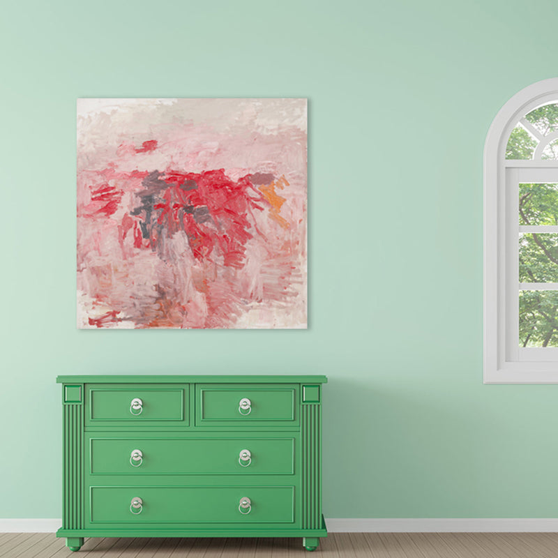 Pastel Color Abstract Pattern Painting Textured Modern Art Dining Room Canvas Print Clearhalo 'Arts' 'Canvas Art' 1727121