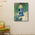 Standing Little Girl Painting for Girls Bedroom in Blue, Multiple Sizes Available Blue Clearhalo 'Arts' 'Canvas Art' 1727156