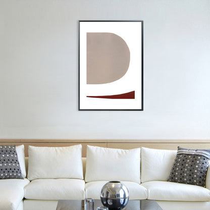 Canvas Soft Color Art Scandinavian Style Abstract Painting, Multiple Sizes Options Grey Clearhalo 'Arts' 'Canvas Art' 1727184