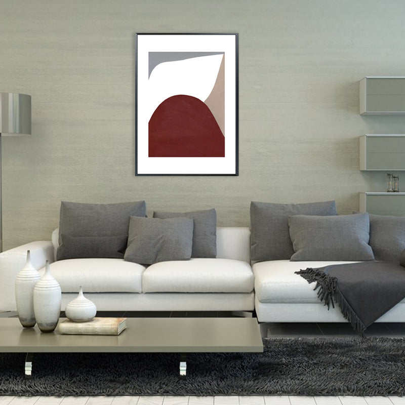 Canvas Soft Color Art Scandinavian Style Abstract Painting, Multiple Sizes Options Clearhalo 'Arts' 'Canvas Art' 1727190