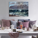 Textured Grassland Wall Decor Canvas Impressionism Style Painting for Living Room