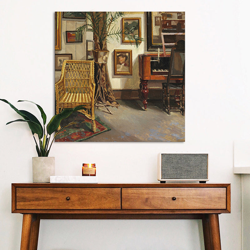 Light Color Still-Life Canvas Art Impressionism Textured Wall Decor for Living Room Clearhalo 'Arts' 'Canvas Art' 1727302
